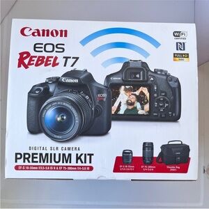 Canon EOS Rebel T7 Black Digital Camera Kit